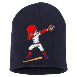 Baseballer Sports Athlete Dabbing Baseball Player Short Acrylic Beanie