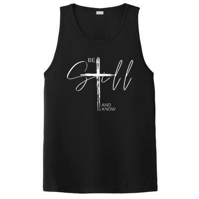 Be Still And Know Inspirational Christian Easter PosiCharge Competitor Tank