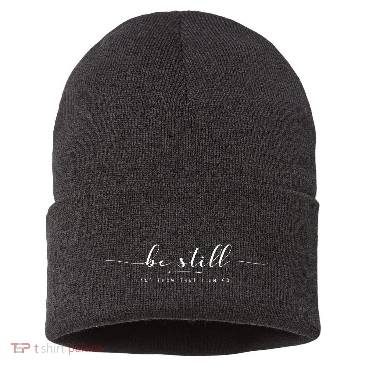 Be Still And Know That I Am God Sustainable Knit Beanie