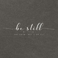 Be Still And Know That I Am God Cotton Canvas Backpack