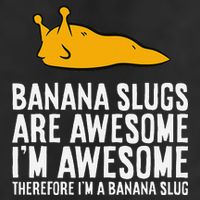 B.A.N.A.N.A Slugs Are Awesome Therefore Im A Banana Slug Beanie