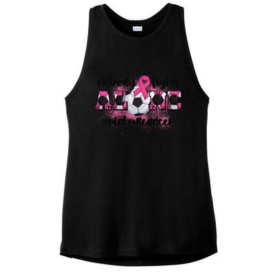 Boo Scare Away Breast Cancer Ghost Halloween Ladies PosiCharge Tri-Blend Wicking Tank