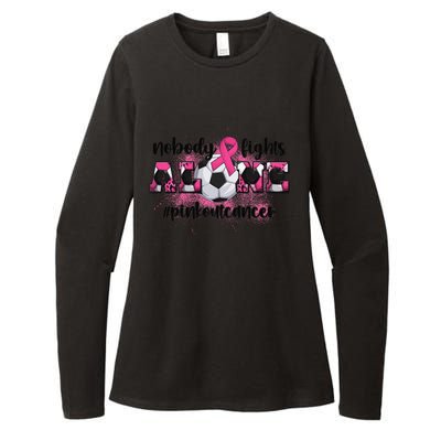 Boo Scare Away Breast Cancer Ghost Halloween Womens CVC Long Sleeve Shirt