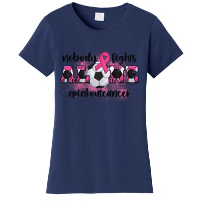 Boo Scare Away Breast Cancer Ghost Halloween Women's T-Shirt