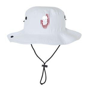 Bearded Skull And Us Flag Independence Day Gift Legacy Cool Fit Booney Bucket Hat