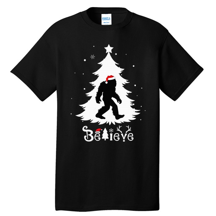 Believe Skunk Ape Cryptid Christmas Cryptozoology Tall T-Shirt