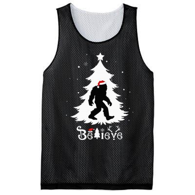 Believe Skunk Ape Cryptid Christmas Cryptozoology Mesh Reversible Basketball Jersey Tank