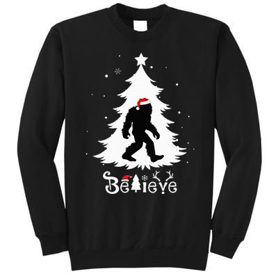 Believe Skunk Ape Cryptid Christmas Cryptozoology Tall Sweatshirt