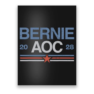 Bernie Sanders And AOC  Poster