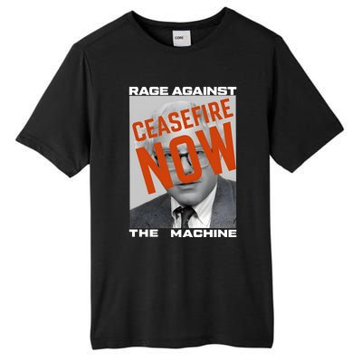 Bernie Sanders Against The Machine Ceasefire Now Tall Fusion ChromaSoft Performance T-Shirt