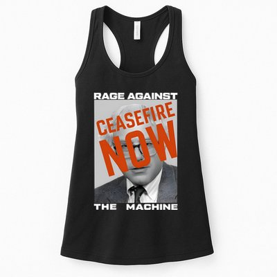 Bernie Sanders Against The Machine Ceasefire Now Womens Tank Top