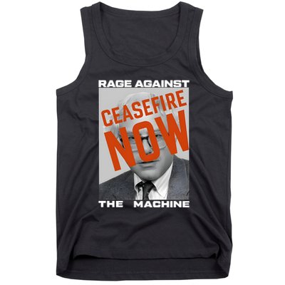 Bernie Sanders Against The Machine Ceasefire Now Tank Top