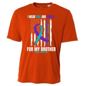 Brother Suicide Awareness Prevention American Flag Graphic Gift Cooling Performance Crew T-Shirt