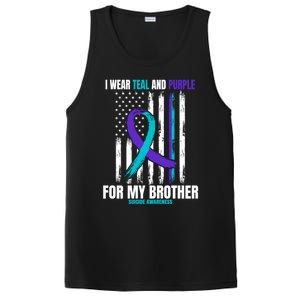 Brother Suicide Awareness Prevention American Flag Graphic Gift PosiCharge Competitor Tank