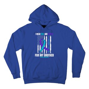 Brother Suicide Awareness Prevention American Flag Graphic Gift Hoodie