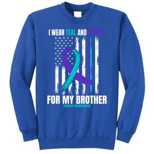 Brother Suicide Awareness Prevention American Flag Graphic Gift Sweatshirt