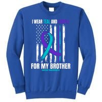 Brother Suicide Awareness Prevention American Flag Graphic Gift Sweatshirt