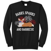 Barks Sparks And Barbecue Corgi 4th Of July Sweatshirt