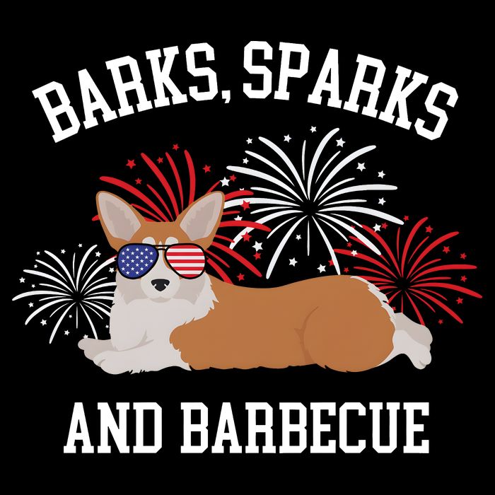 Barks Sparks And Barbecue Corgi 4th Of July Sweatshirt