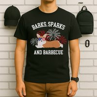 Barks Sparks And Barbecue Corgi 4th Of July T-Shirt