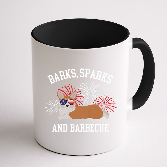 Barks Sparks And Barbecue Corgi 4th Of July Mug