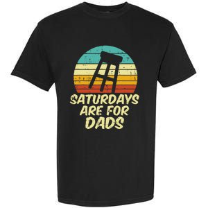 Barstool Saturdays Are For Dads Retro Fathers Day Daddy Papa Garment-Dyed Heavyweight T-Shirt