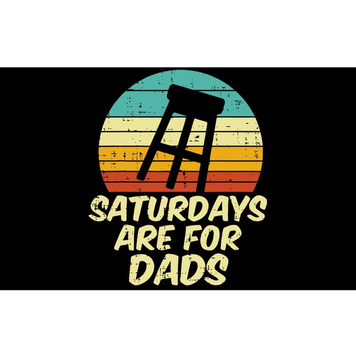 Barstool Saturdays Are For Dads Retro Fathers Day Daddy Papa Bumper Sticker