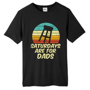 Barstool Saturdays Are For Dads Retro Fathers Day Daddy Papa Tall Fusion ChromaSoft Performance T-Shirt