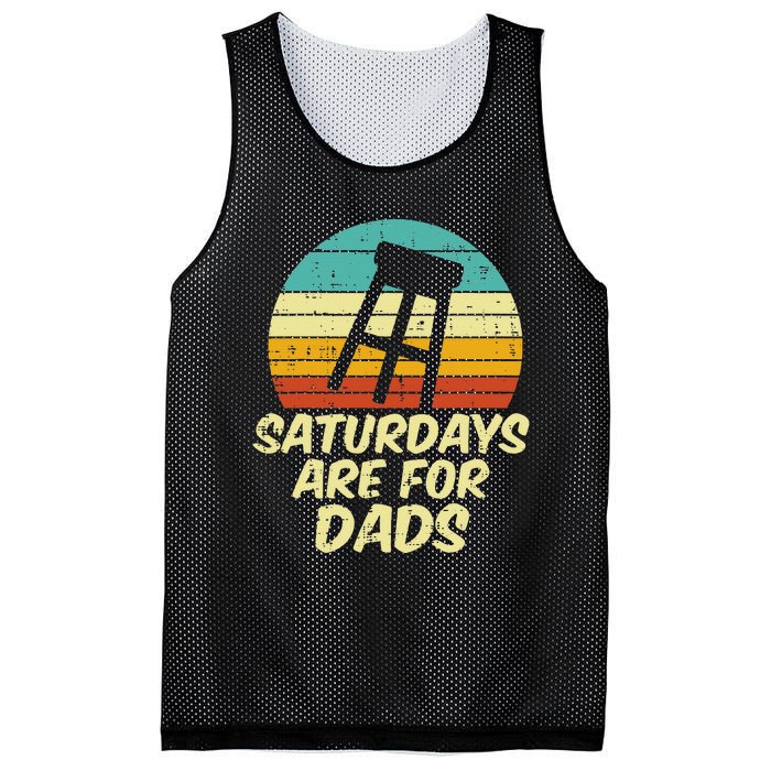 Barstool Saturdays Are For Dads Retro Fathers Day Daddy Papa Mesh Reversible Basketball Jersey Tank