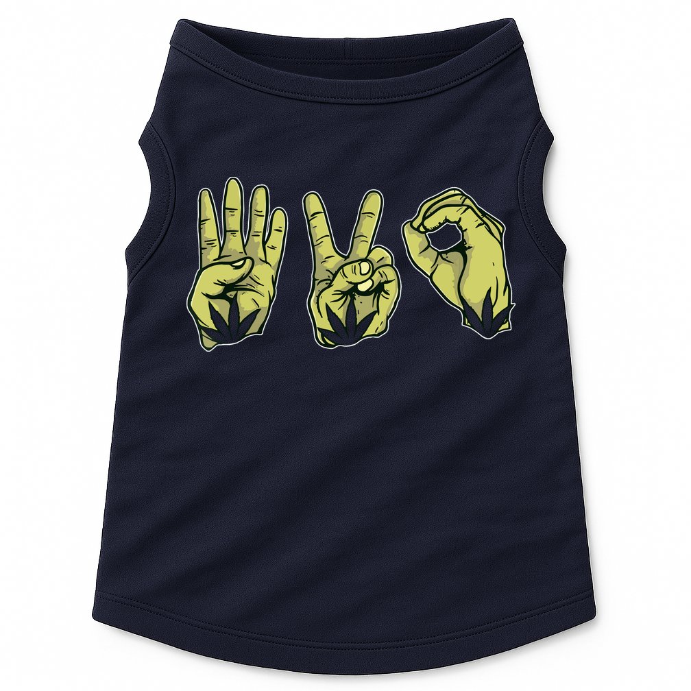 Best Stoner Artwork 420 Marijuana Gift Weed Lover Reefer Doggie Tank