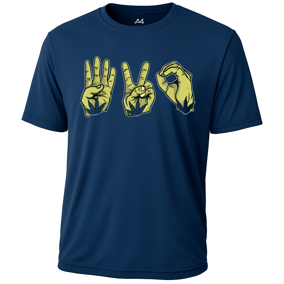 Best Stoner Artwork 420 Marijuana Gift Weed Lover Reefer Performance Shirt