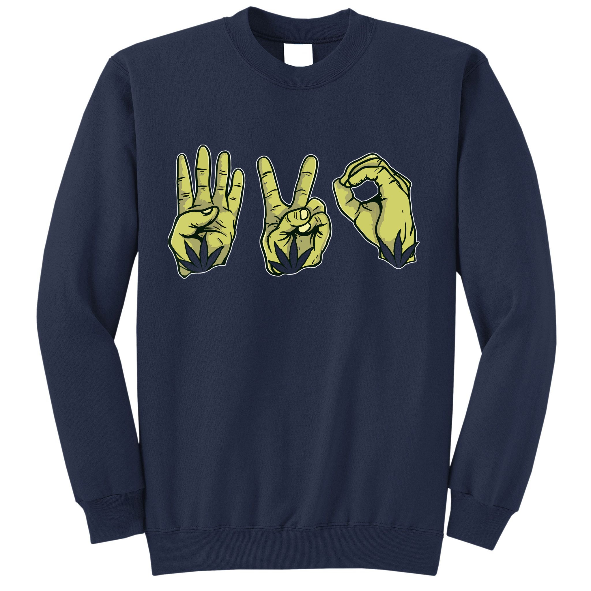 Best Stoner Artwork 420 Marijuana Gift Weed Lover Reefer Sweatshirt