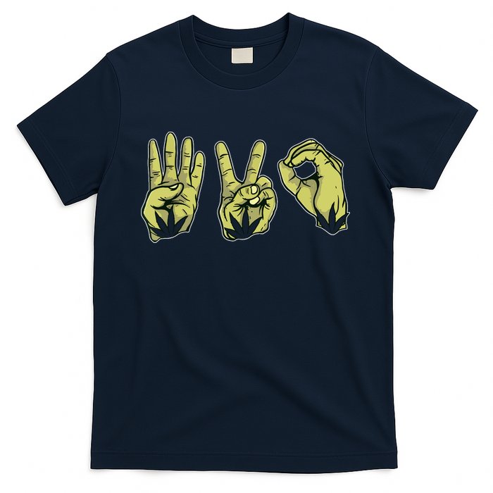 Best Stoner Artwork 420 Marijuana Gift Weed Lover Reefer T-Shirt
