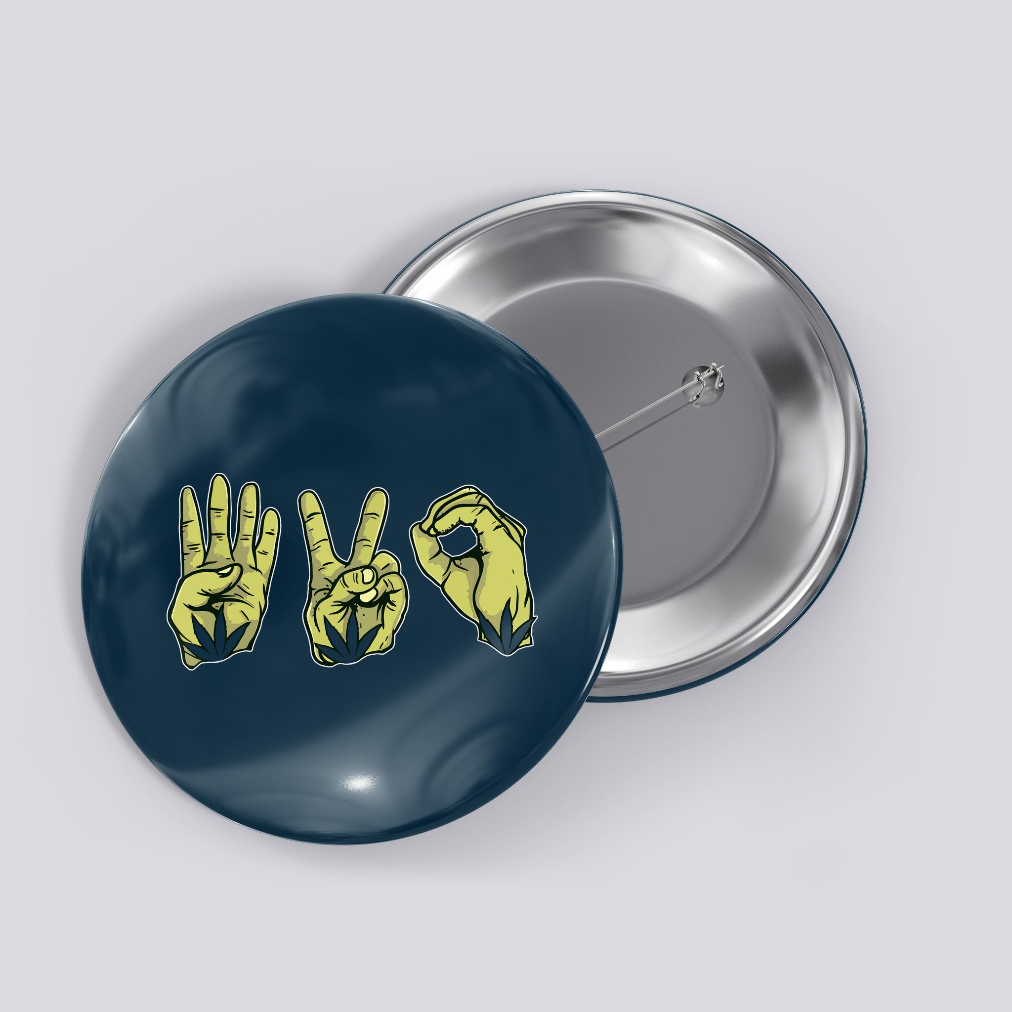 Best Stoner Artwork 420 Marijuana Gift Weed Lover Reefer Button