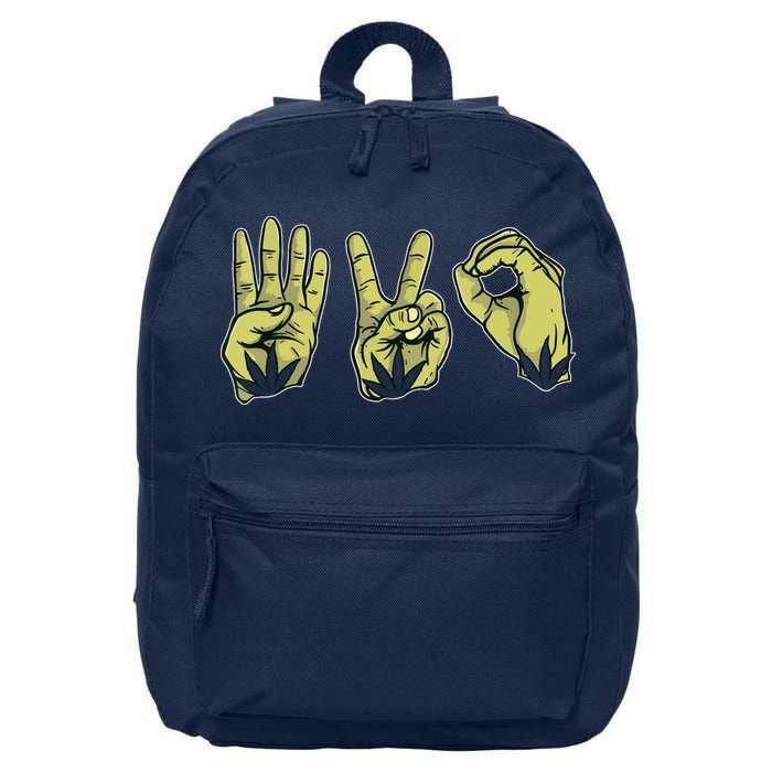 Best Stoner Artwork 420 Marijuana Gift Weed Lover Reefer 16 in Basic Backpack