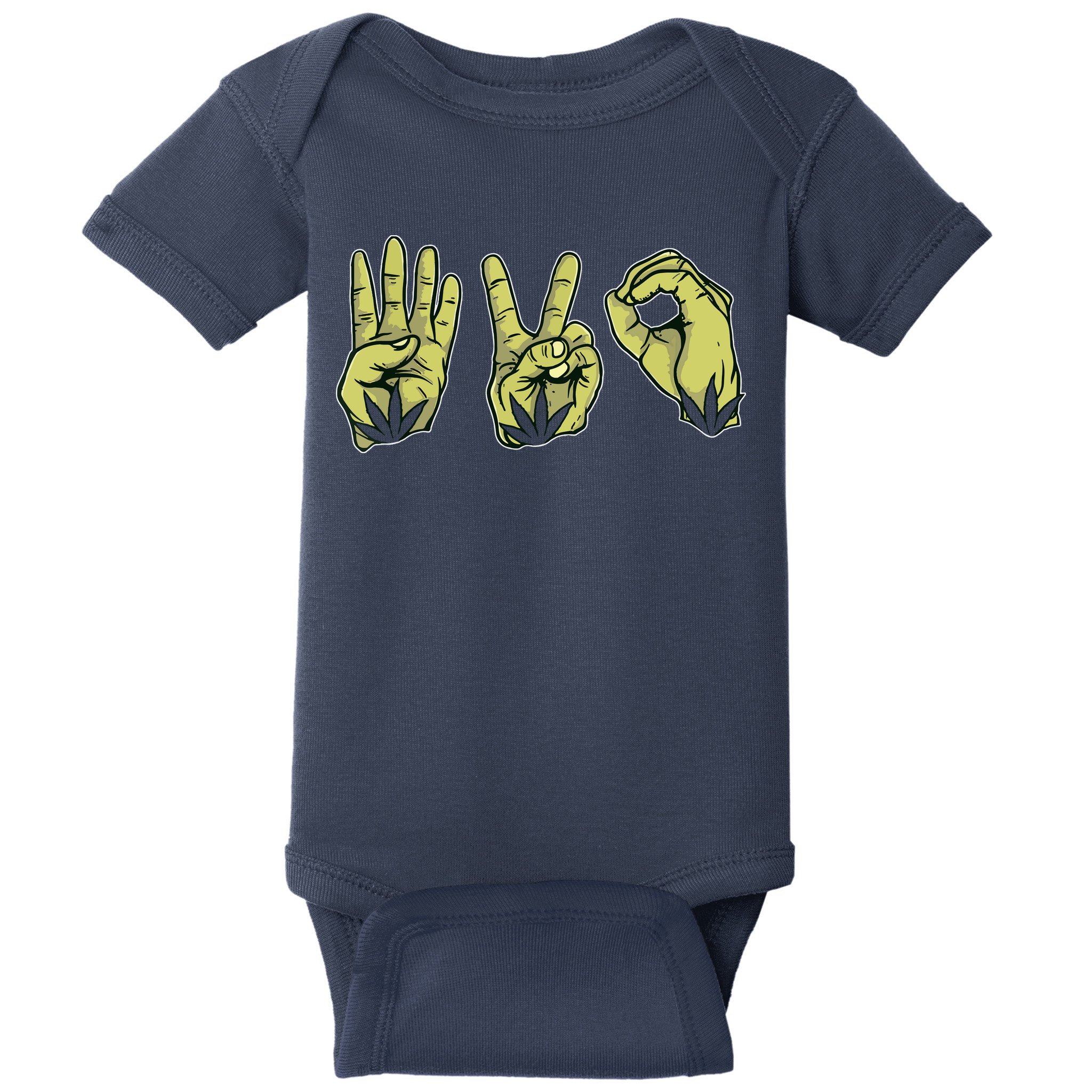 Best Stoner Artwork 420 Marijuana Gift Weed Lover Reefer Baby Bodysuit