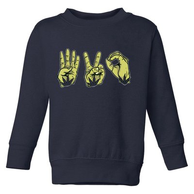Best Stoner Artwork 420 Marijuana Gift Weed Lover Reefer Toddler Sweatshirt