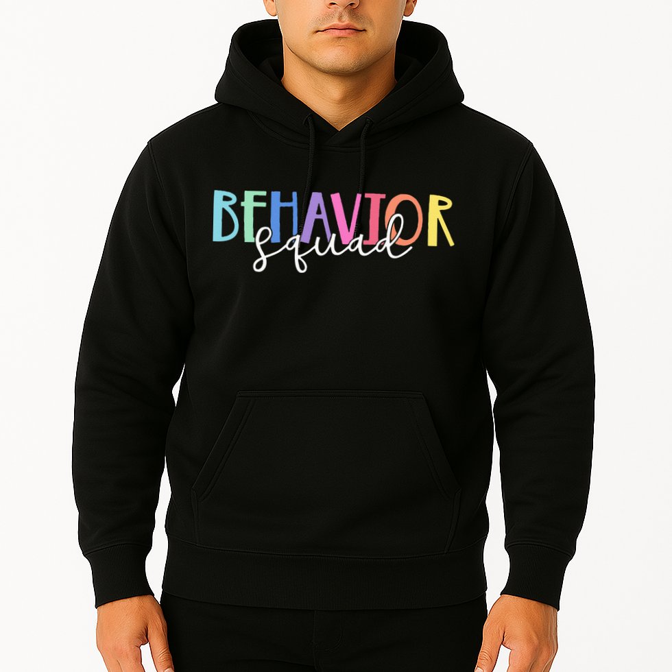 BEHAVIOR SQUAD ABA Therapist RBT Therapy Behaviour Team Hoodie