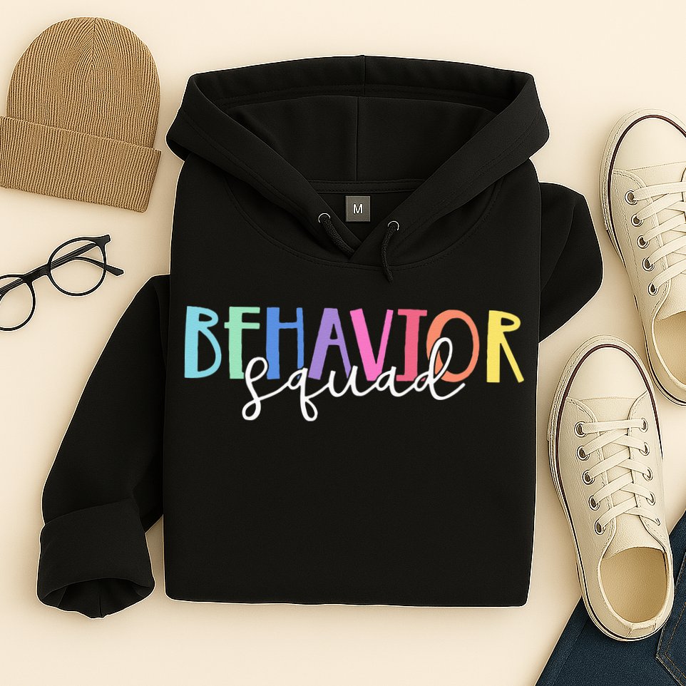 BEHAVIOR SQUAD ABA Therapist RBT Therapy Behaviour Team Hoodie