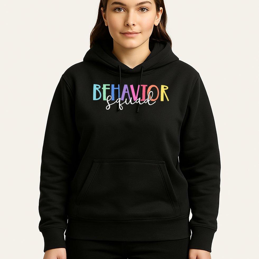 BEHAVIOR SQUAD ABA Therapist RBT Therapy Behaviour Team Hoodie