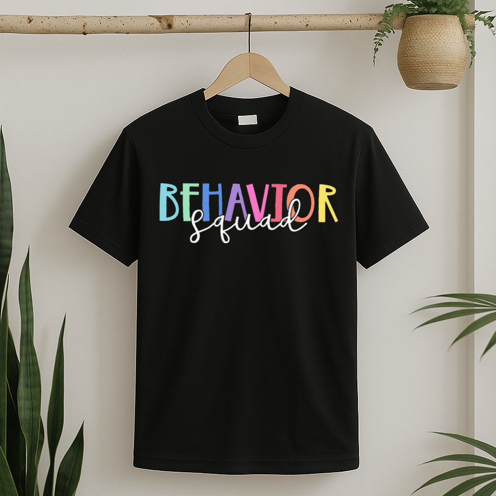 BEHAVIOR SQUAD ABA Therapist RBT Therapy Behaviour Team T-Shirt