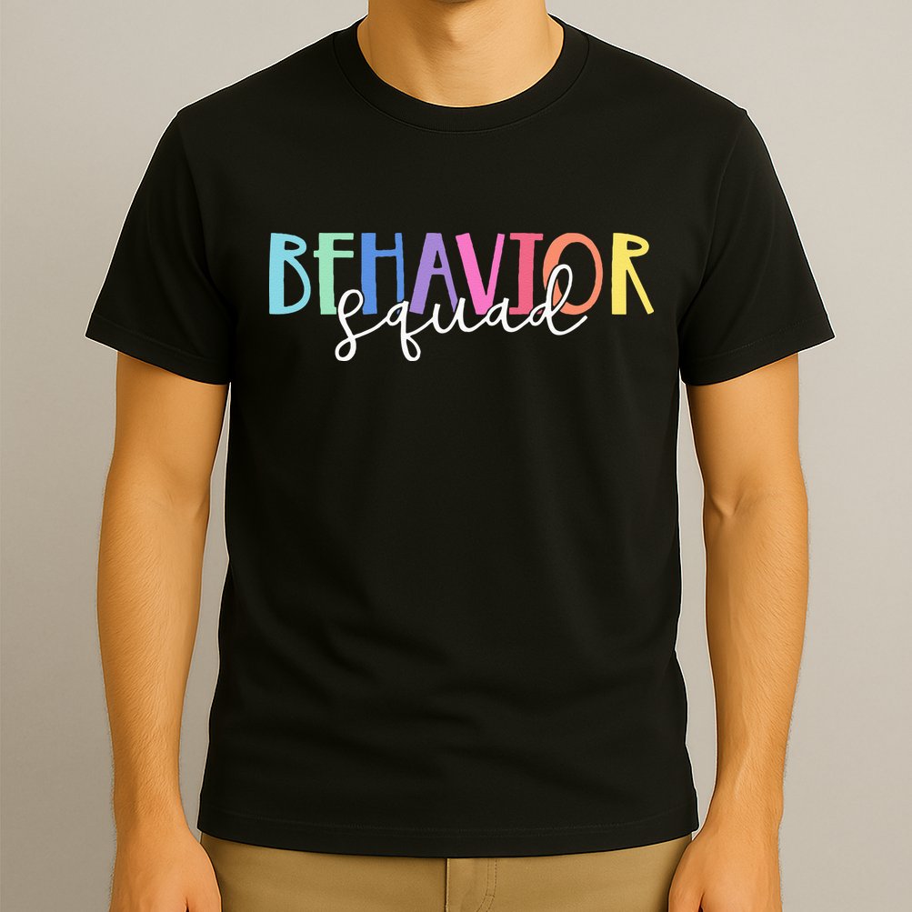 BEHAVIOR SQUAD ABA Therapist RBT Therapy Behaviour Team T-Shirt