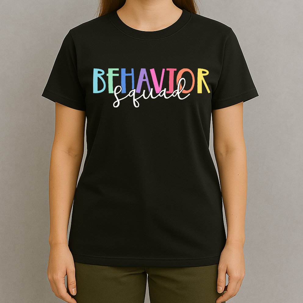 BEHAVIOR SQUAD ABA Therapist RBT Therapy Behaviour Team T-Shirt