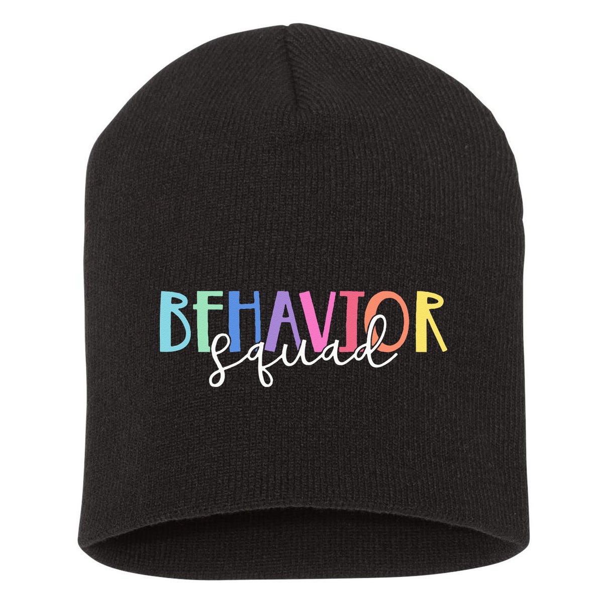 BEHAVIOR SQUAD ABA Therapist RBT Therapy Behaviour Team Short Acrylic Beanie