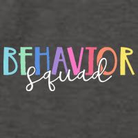 BEHAVIOR SQUAD ABA Therapist RBT Therapy Behaviour Team Vector Backpack