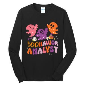 Boohavior Squad Analyst Squad ABA Therapist Halloween Tall Long Sleeve T-Shirt