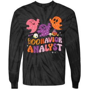 Boohavior Squad Analyst Squad ABA Therapist Halloween Tie-Dye Long Sleeve Shirt