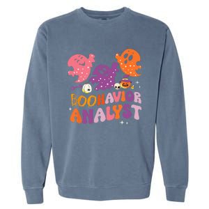 Boohavior Squad Analyst Squad ABA Therapist Halloween Garment-Dyed Sweatshirt