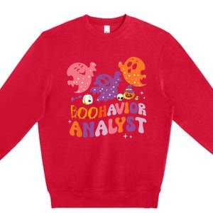 Boohavior Squad Analyst Squad ABA Therapist Halloween Premium Crewneck Sweatshirt