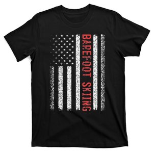 Barefoot Skiing American Flag 4th Of July T-Shirt